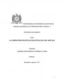 LA CORRUPCIÓN POLÍTICA EN ZACATECAS ZAC DEL AÑO 2014