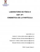 LABORATORIO DE FÍSICA II EXP. Nº1 CINEMÁTICA DE LA PARTÍCULA