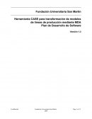Herramienta CASE para transformación de modelos de líneas de producción mediante MDA