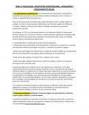 TEMA 2 PSICOLOGÍA: PERCEPCIÓN INTERPERSONAL, ATRIBUCIÓN Y CONOCIMIENTO SOCIAL