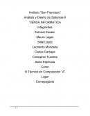 Análisis y Diseño de Sistemas II TIENDA INFORMATICA