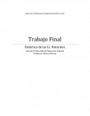 Planificacion Cs Naturales. EJE: La Tierra, el universo y sus cambios.