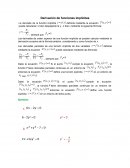 Derivación de funciones implícitas