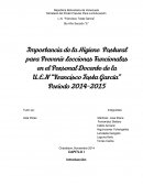 Importancia de la Higiene Postural para Prevenir Lecciones Funcionales en el Personal Docente de la U.E.N “Francisco Tosta García” Periodo 2014-2015