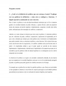 ¿Cuál es la definición de política que nos entrega el autor?