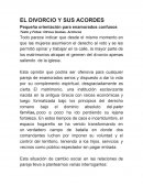 El divorcio y sus acordes Pequeña orientación para enamorados confusos