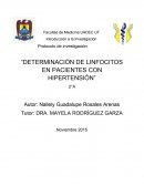Determinación de linfocitos en pacientes con hipertensión