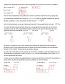 Trasforma las siguientes ecuaciones a la forma general de la ecuación de la función cuadrática