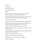 Guion y personajes de obra