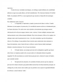 EFECTOS PARA NO CAER EN DOBLE TRIBUTACIÓN. Página 1