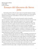 Ensayo del discurso de Steve jobs en Stanford