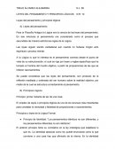 Para la Filosofía Antigua la Lógica era la ciencia de las leyes del pensamiento