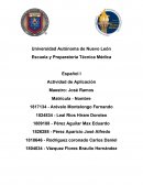 Español I Actividad de Aplicación