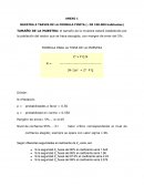 MUESTRA A TRAVES DE LA FORMULA FINITA