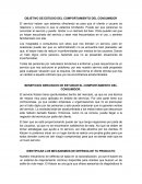 OBJETIVO DE ESTUDIO DEL COMPORTAMIENTO DEL CONSUMIDOR
