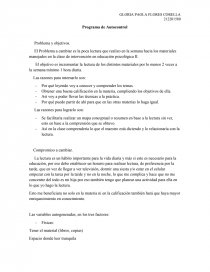 Programa de Autocontrol - Problema y objetivos.. Página 1