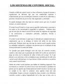 LOS SISTEMAS DE CONTROL SOCIAL.