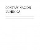 LA CONTAMINACION LUMINICA.