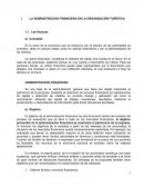 LA ADMINISTRACION FINANCIERA EN LA ORGANIZACIÓN TURÍSTICA
