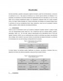 Alcoholes. Nomenclatura y propiedades químicas