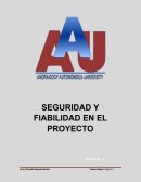SEGURIDAD Y FIABILIDAD EN EL PROYECTO