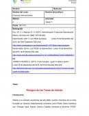 Riesgos de las Tasas de Interés