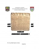 LEY DE LAS XII TABLAS DERECHO ROMANO I