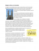 Religion y efecto en la sociedad