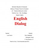 Diálogo de Ingles 4° Año Sección “A”
