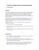 Concepto clasificaciones y formulas básicas