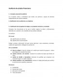 Auditoria de estados financieros. Concepto universal de auditoria