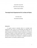 Piscología Social Organizacional En Las Salas de Espera