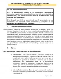 PROCEDIMIENTOS ADMINISTRATIVOS TRILATERALES. Página 1