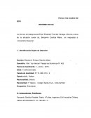 La Alumna de trabajo social Ester Elizabeth Fuentes Cariaga, informa a cerca de la situación social