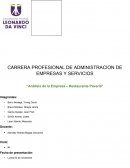 Análisis de la empresa – Restaurante Pavería