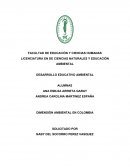 DIMENSIÓN AMBIENTAL EN COLOMBIA