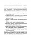 Visión ética como futuros profesionales