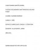 CUESTIONARIO MARTÍN FIERRO