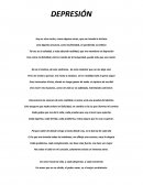 DEPRESIÓN Hoy es otra noche, como algunas otras, que me invade la tristeza