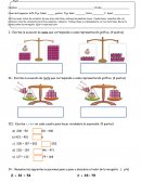 Prueba de evaluación sobre ecuaciones