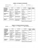 Rubricas para realizar un trabajo