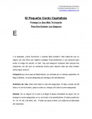 El cerdo capitalista reporte de lectura