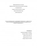 PLAN DE INVERSIÓN PARA EL MANTENIMIENTO PREVENTIVO Y CORRECTIVO DE LAS DE LAS UNIDADES DE TRANSPORTE DE PRODUCTOS QUíMICOS DE LA EMPRESA TRANSSEQUIM C.A.