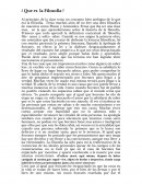 Que es la filosofia?