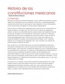 La historia de las Constituciones Mexicanas
