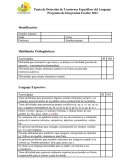 Pauta de Detección de Trastornos Específicos del Lenguaje