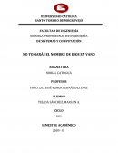 NO TOMARÁS EL NOMBRE DE DIOS EN VANO