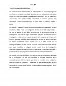 ANALISIS DE VIDEO: SID, EL NIÑO CIENTIFICO