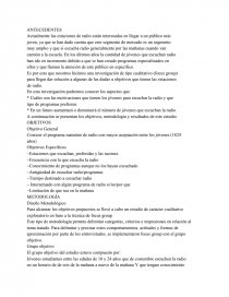 Ejemplo de análisis de Focus group. Página 1