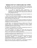 RIESGOS POR FALTA INEXCUSABLE DEL PATRÓN
